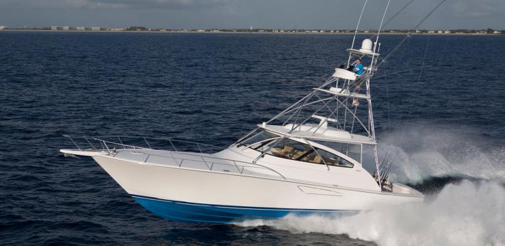 The Viking Yachts 52 Sport Tower and Open